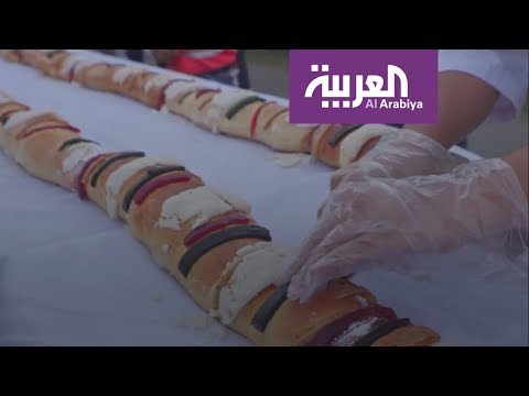 شاهد أطول شطيرة في المكسيك تدخل موسوعة غينيس