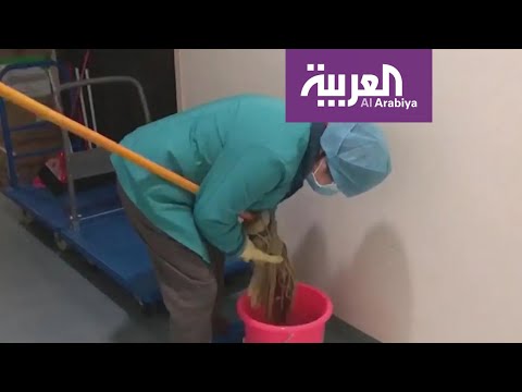 شاهد عمال التنظيف الجندي المجهول في الصفوف الأولى للحرب مع كورونا