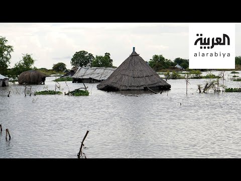 شاهد لقطات لمناطق سودانية غرقت بأكملها في الفيضان