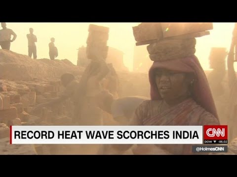 record heat wave scorches india