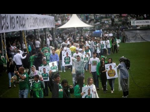 thousands attend memorial for chapecoense football team