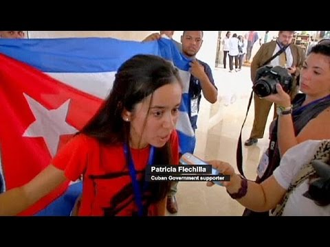 cuban government supporters and opponents clash in panama