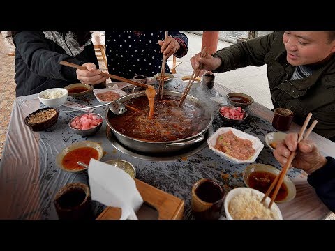 in popular hotpot chain in beijing