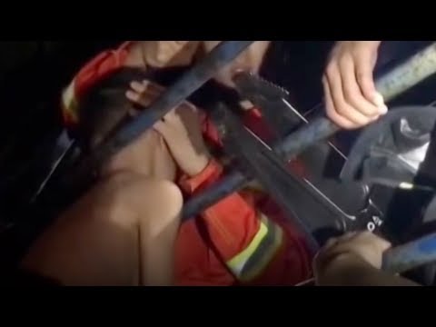 footage firefighters rescue boy