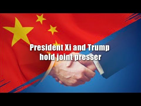 president xi and trump hold joint presser