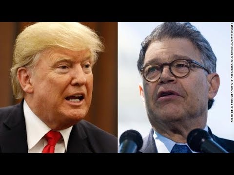 trump blasts franken silent