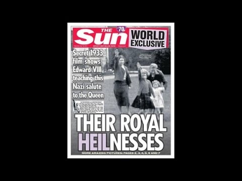 images show queen as child giving nazi salute