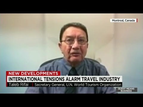 richard quest that international tensions have a shortterm impact on the tourism