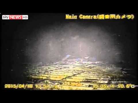 footage filmed inside one of melted nuclear reactors