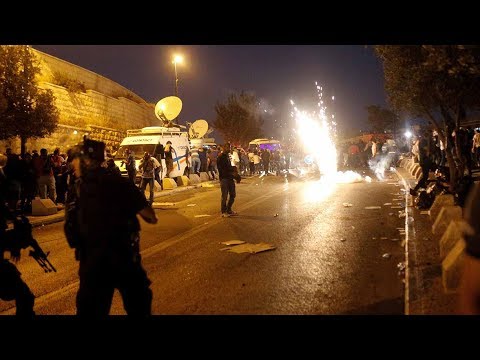 israeli police palestinians clash