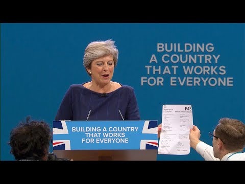 british pm theresa mays conference speech