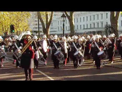 uk royal navy sailors perform changing of the guard