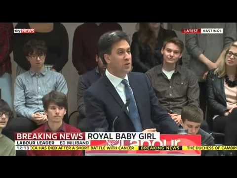 ed miliband sends good wishes to royal couple