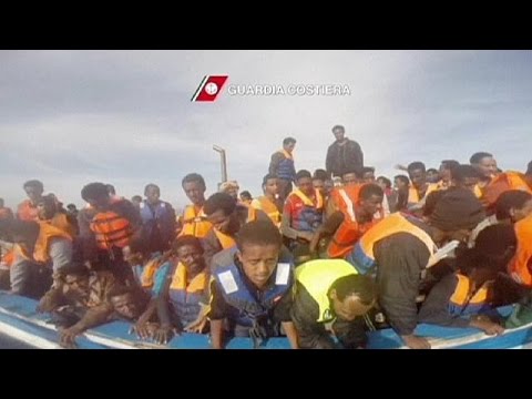 4100 people rescued from mediterranean over weekend