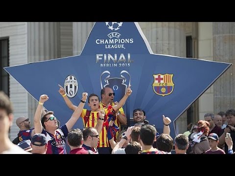 thousands of fans in berlin for barcelona