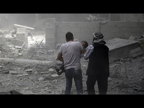 syrian regime accused of bombing civilians